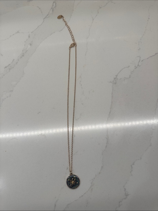 Claire's Jewelry - Gold Zodiac Mood Pendant Necklace